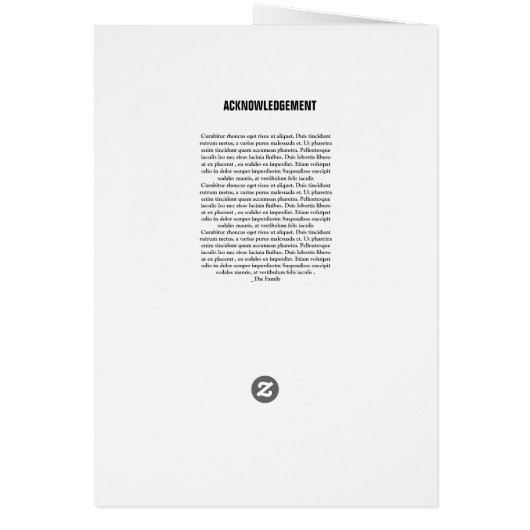 Broschüre zum druckbaren Beerdigungsprogramm (Hinten)