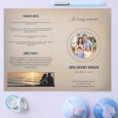 Broschüre zum gedruckten Beerdigungsprogramm (Einzeln)