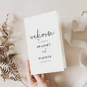 Broschüre zum klassischen Minimalistischen Hochzei