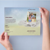 Broschüre zum Memorial Funerary Program Template (Hand)