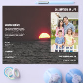 Broschüre zum Memorial Funerary Program Template (Einzeln)