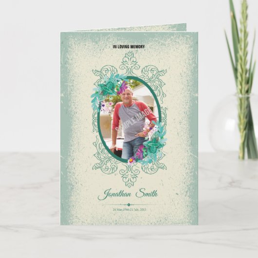 Broschüre zum Memorial Programm (Vorderseite)