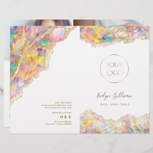 Broschüre zum Opal Design Service (Vorne/Hinten)