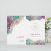 Broschüre zum Opal-Service von Fuchsia aquamarine (Stehend Vorderseite)