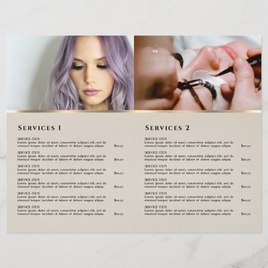 Broschüre zum Service für schwarzes Schimmerpapier (Rückseite)