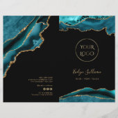 Broschüre zum Service-Menü "aquamarin und Gold" (Vorderseite)