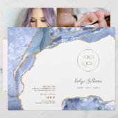 Broschüre zum Service-Menü "Cornflower blue agate" (Vorne/Hinten)