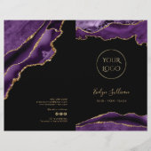 Broschüre zum Service-Menü "lila und Gold" (Vorderseite)