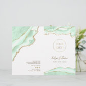 Broschüre zum Service-Menü "Seafoam Green Age" (Stehend Vorderseite)