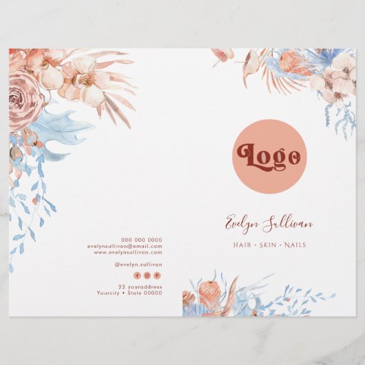 Broschüre zum tropischen und blauen Service (Vorderseite)