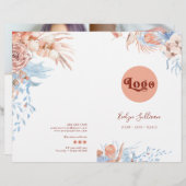 Broschüre zum tropischen und blauen Service (Vorne/Hinten)