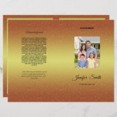 Broschüre zur Beerdigung (Vorne/Hinten)