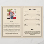 Broschüre zur Beerdigung (Hinten)