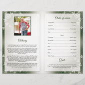 Broschüre zur Beerdigung (Hinten)