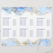 Broschüre zur Gestaltung von blauem Marmor (Rückseite)