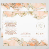 Broschüre zur Gestaltung von Pfirsichmarmor (Vorne/Hinten)