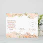 Broschüre zur Gestaltung von Pfirsichmarmor (Stehend Vorderseite)