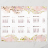 Broschüre zur Gestaltung von rosa Marmor (Rückseite)