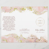 Broschüre zur Gestaltung von rosa Marmor (Vorderseite)