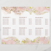 Broschüre zur Gestaltung von rosa Marmor (Rückseite)