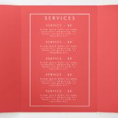 Broschüre zur lebendigen Wildblume Dreifach-gefaltete Programmkarte (Innenseite Mitte)