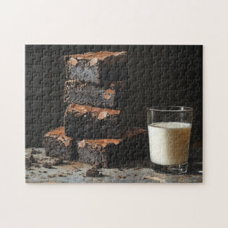Broschüren und Milchmalerei Puzzle