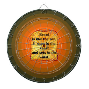 Brot... Anstieg der Hefe und Sets in der Taille Dartscheibe