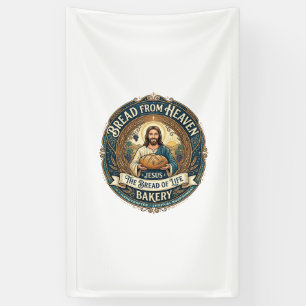 Brot aus dem Himmel Jesus Brot Lebens Bäckerei Chr Banner