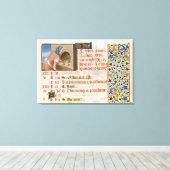 Brot aus einem Stundenbuch Leinwanddruck (Insitu (Holzboden))