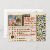 Brot aus einem Stundenbuch Postkarte (Vorne/Hinten)