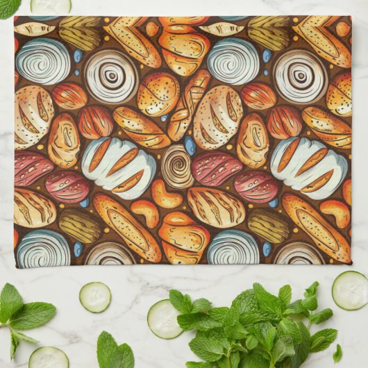 Brot Backen Geschirrtuch (Gefaltet)