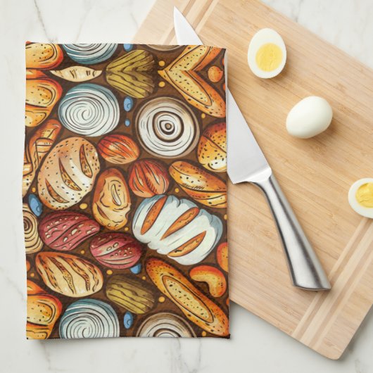 Brot Backen Geschirrtuch (Viertel Falte)