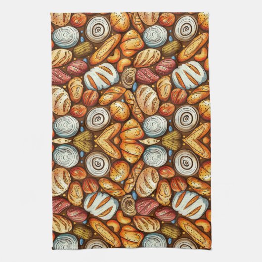 Brot Backen Geschirrtuch (Vertikal)