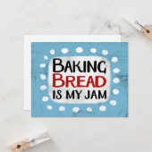 Brot backen ist meine Grußkarte aus Marmelade Karte (Vorderseite/Rückseite Beispiel)