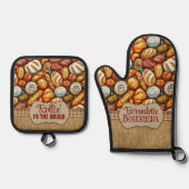 Brot Backen Ofenhandschuh & Topflappen-Set (Vorderseite)