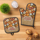 Brot Backen Ofenhandschuh & Topflappen-Set (Oben Unten)