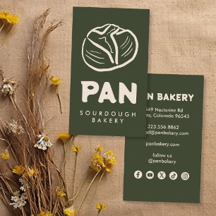 Brot Bäckerei Sauerteig INDIVIDUELL Social Media H Visitenkarte