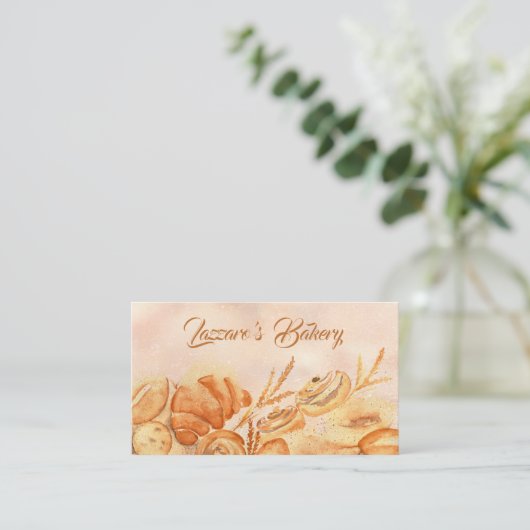 Brot-Bäckerei-Visitenkarte Visitenkarte (Stehend Vorderseite)