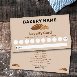 Brot & Croissant - Bakery Loyalty Card Visitenkarte