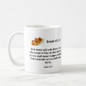 Brot der Leben-Tasse Kaffeetasse (Links)
