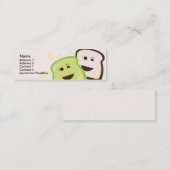 Brot - dünn mini visitenkarte (Vorne/Hinten)