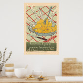 Brot durch Kartoffeln gerettet - Französisch Poster (Küche)