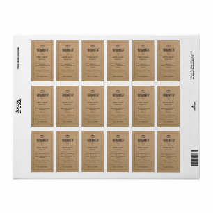 Brot Etikett Brown Kraft Papierbäckerei Adressaufkleber