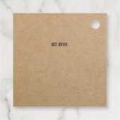 Brot Etikett Brown Kraft Papierbäckerei Geschenkanhänger (Rückseite)