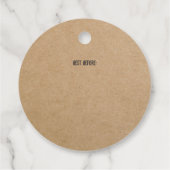 Brot Etikett Brown Kraft Papierbäckerei Geschenkanhänger (Rückseite)