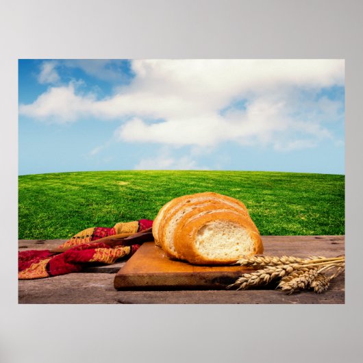 Brot im Weizenfeld Poster (Vorne)