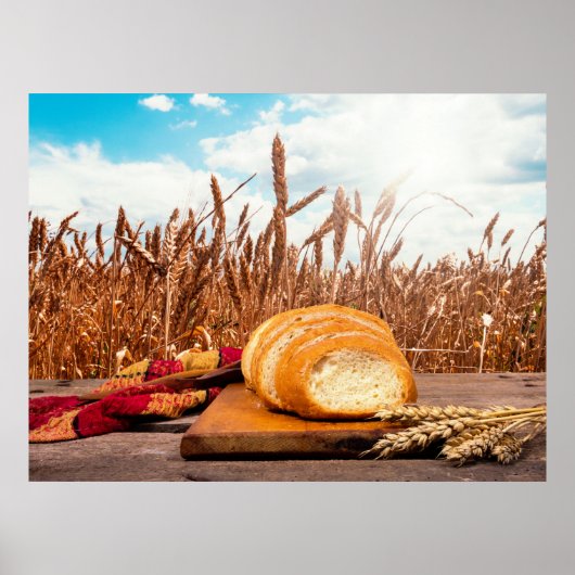 Brot im Weizenfeld Poster (Vorne)