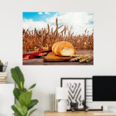 Brot im Weizenfeld Poster (Heimbüro)