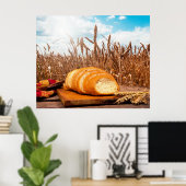 Brot im Weizenfeld Poster (Heimbüro)