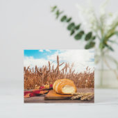 Brot im Weizenfeld Postkarte (Stehend Vorderseite)